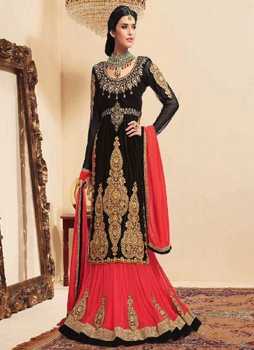 black-velvet-long-lehenga-choli